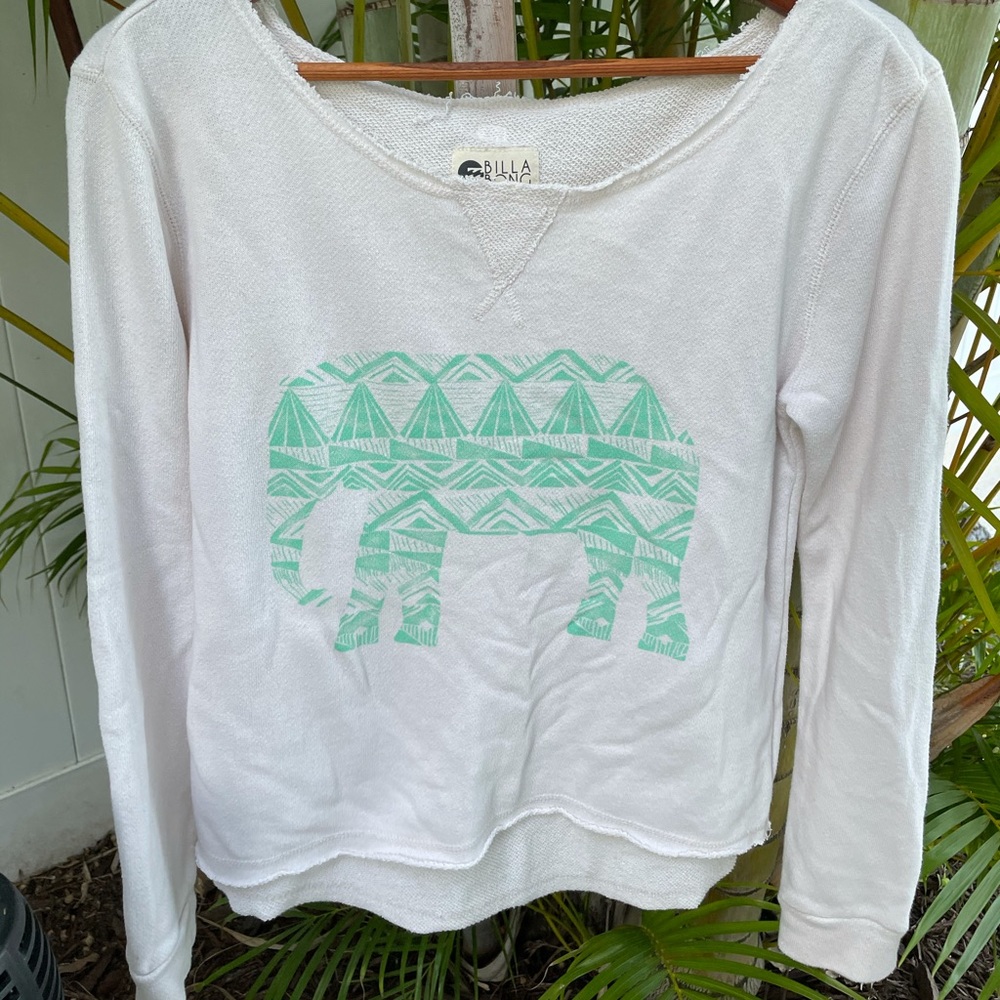 Billabong off the shoulder sweatshirt